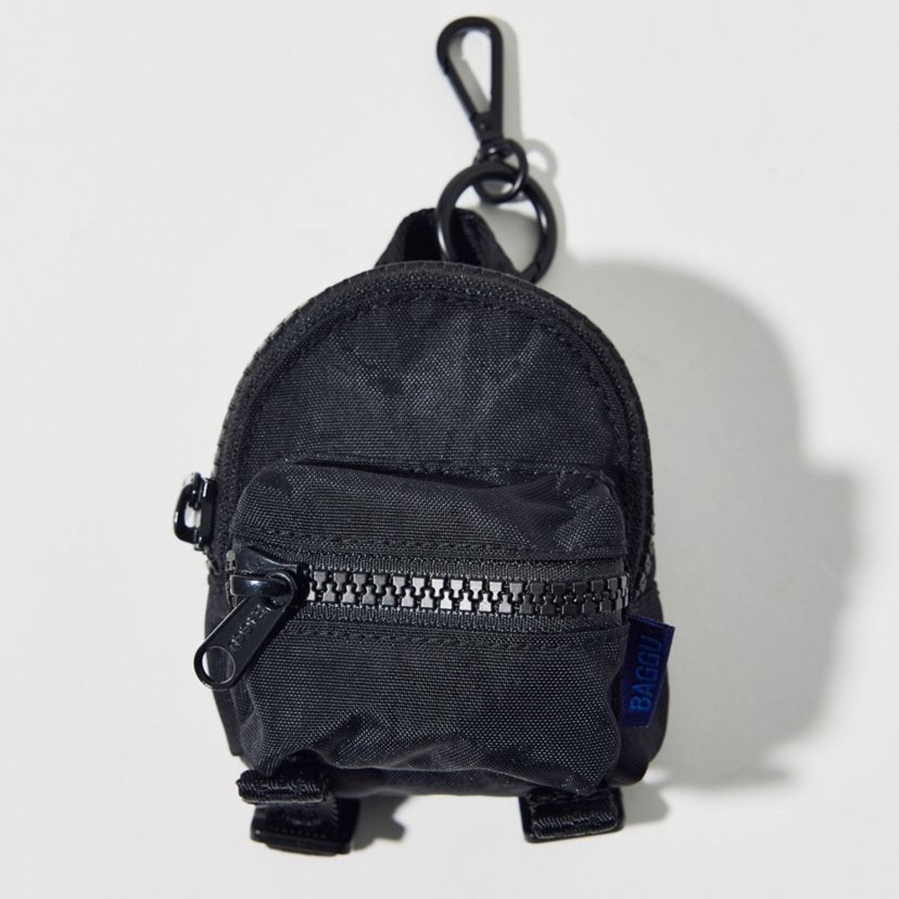 BAGGU Mini Backpack Bag Charm NWT - Black